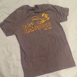 District boys camp roadrunner gray/yellow tee szL